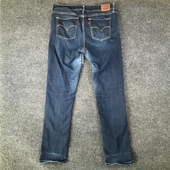 Levi's 712 Jeans Womens 32x30 Blue Denim Cotton Stretch Travel Low Rise Slim Fit - Picture 13 of 16